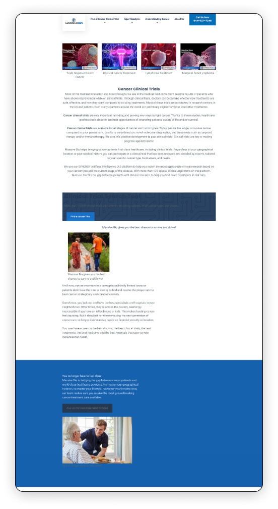 The previous Massive Bio cancer clinical trials page
